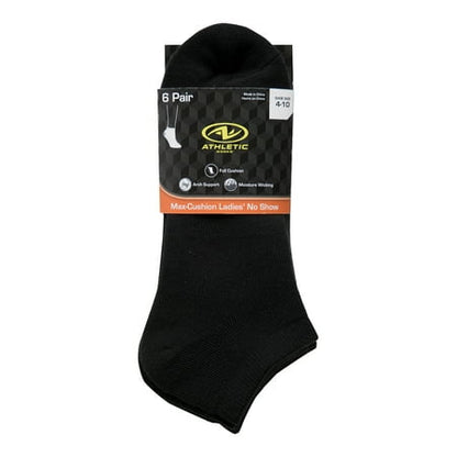 Womens Athletic No Show Non Cushion Comfort Stretch 3 Pack