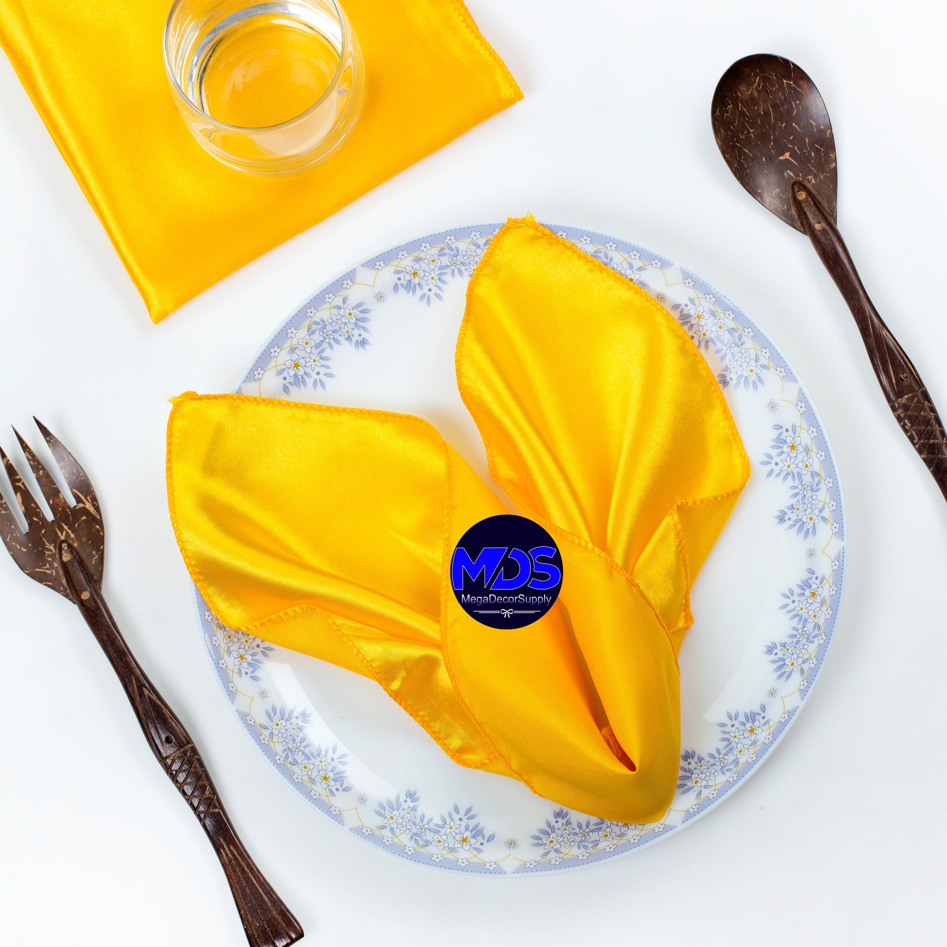 Unique Solid Square Party Napkins - Neon Yellow, 20 count