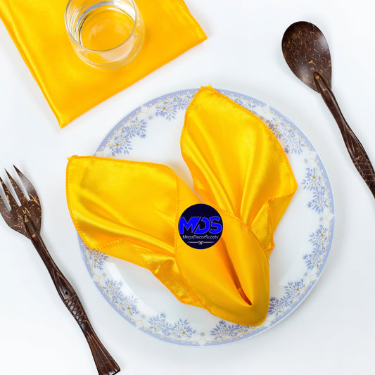 Unique Solid Square Party Napkins - Neon Yellow, 20 count