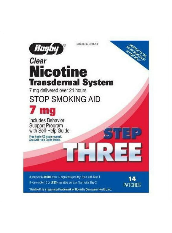 NICOTINE TRANSDERM PATCH 14MG 14CT RUGBY