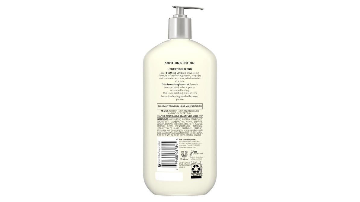 SUAVE SKIN THPY LT 18OZ ALOE