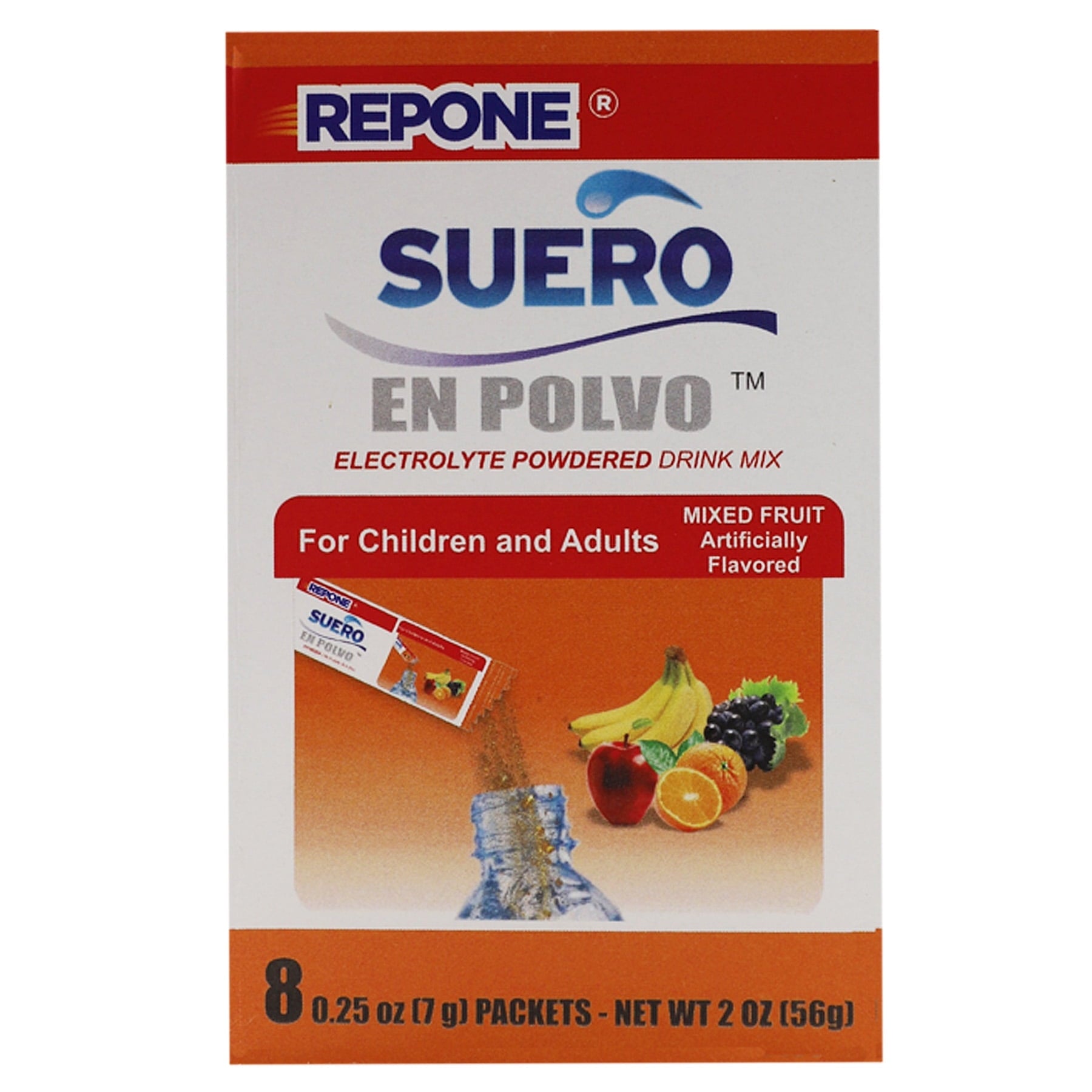 REPONE Suero Electrolyte Solution - Fruit Flavor, 33.8 oz