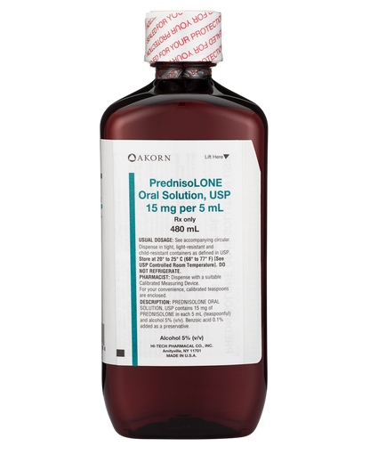 PREDNISOLONE SL 15MG/5ML 480 ORAL
