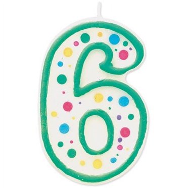 Wilton Numeral Birthday Candle Number 2 - Green
