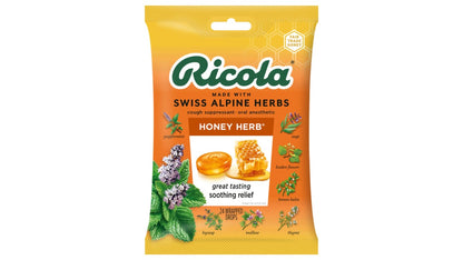 RICOLA COUGH DROP,ORIGINAL HERB