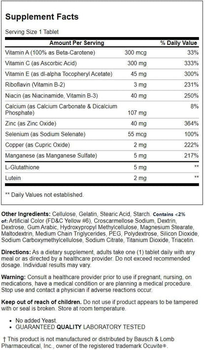 HEALTHY EYES SPRVSN 2 CHW TAB 60CT 21ST