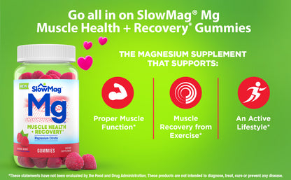 SLOW MAG MUSCLE HLTH + RECVRY GUMMY 60CT