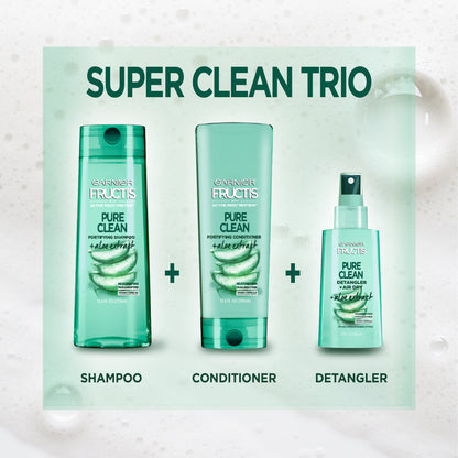 Garnier Fructis Pure Clean Fortifying Shampoo, 12.5 oz