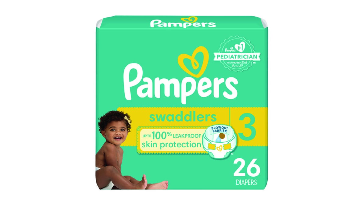 PAMPERS SWADDLERS BF 26 JMBO S3