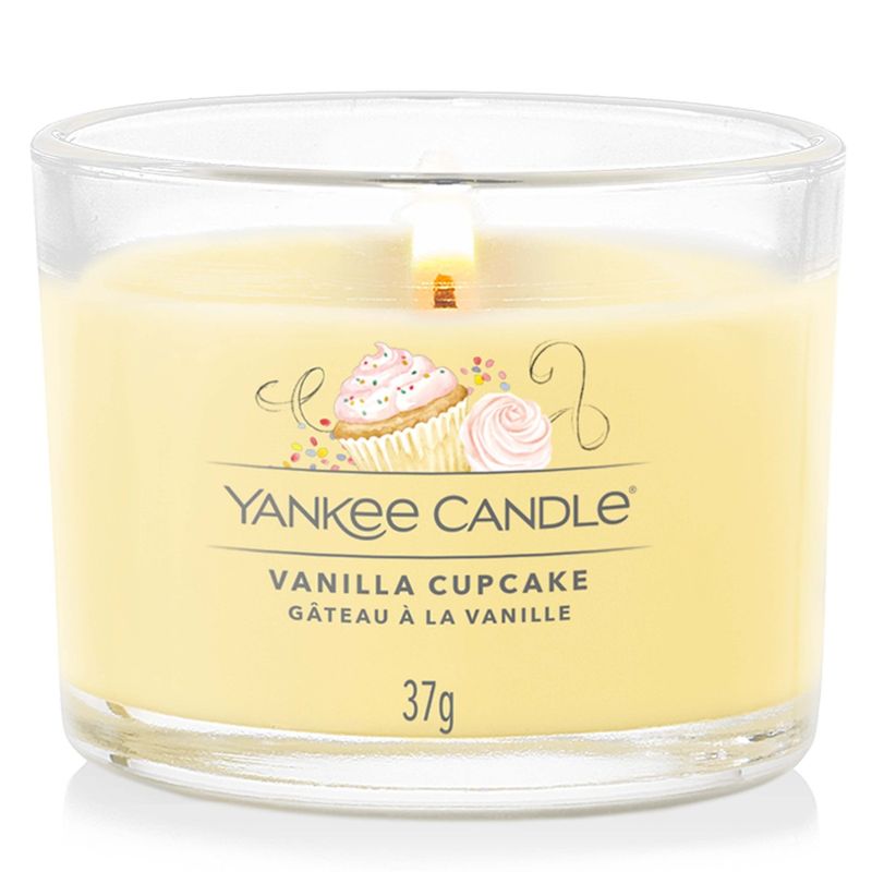Village Candle Mini Glass Votive Candle - Vanilla Cupcake