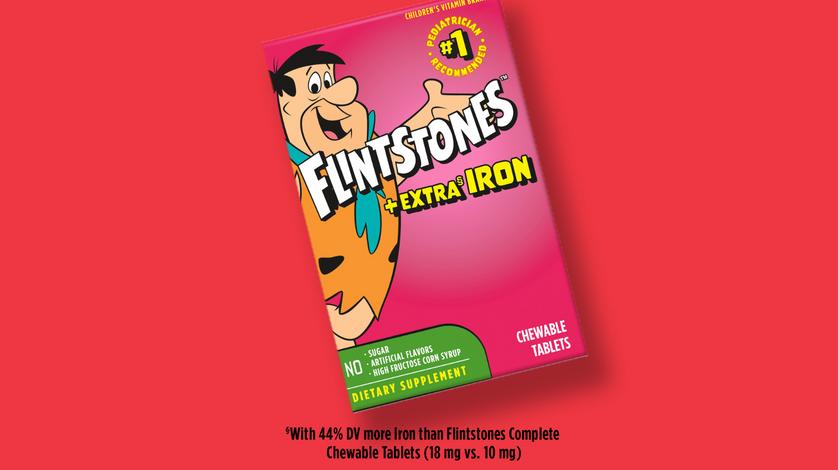 FLINTSTONES EXTRA IRON CW 90EA