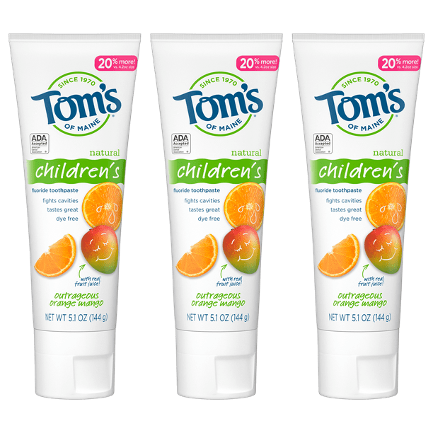 TOM'S OF MAINE TP,KIDS,ORNG MNGO,AC,FLUO