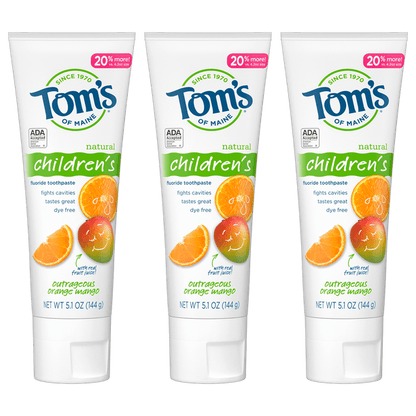 TOM'S OF MAINE TP,KIDS,ORNG MNGO,AC,FLUO