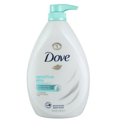 DOVE SENSITIVE SKIN HYPOALLRGNC WSH 20OZ