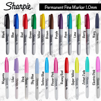 Sharpie Permanent Marker, Fine, Black, 2 Count