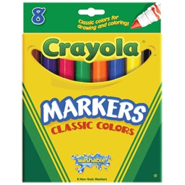 CRAYOLA MARKERS 8 WASHBL FNL