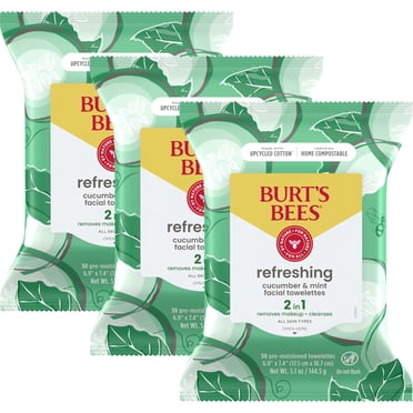 Burt's Bees Micellar Makeup Removing Towelettes with Coconut & Lotus, 30 count
