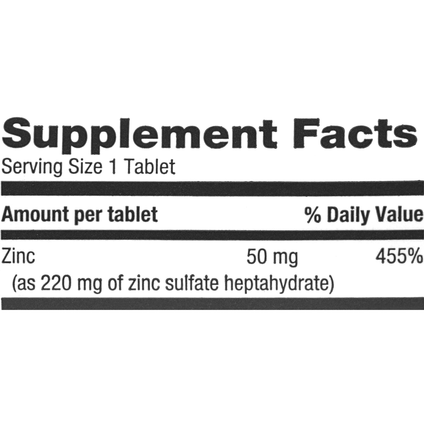 ZINC SULF CP 220MG 100