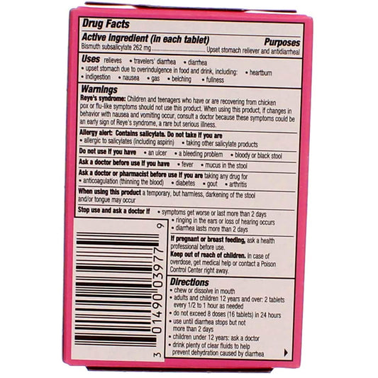 PEPTO-BISMOL TB 262MG 40 ORIG SF