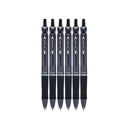 Pilot EasyTouch Retractable Ball Point Pens, Medium Point (1.0mm), Black, 2 Count