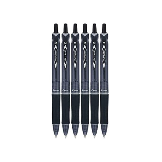 Pilot EasyTouch Retractable Ball Point Pens, Medium Point (1.0mm), Black, 2 Count