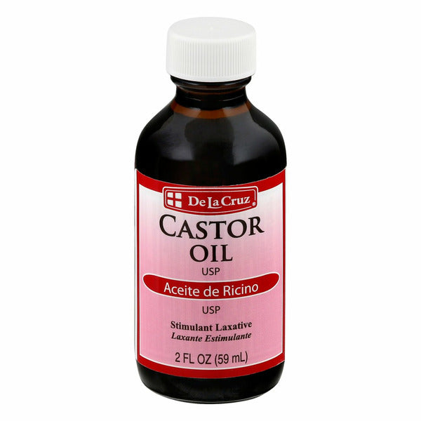 De La Cruz Castor Oil 2oz Stimulant Laxative