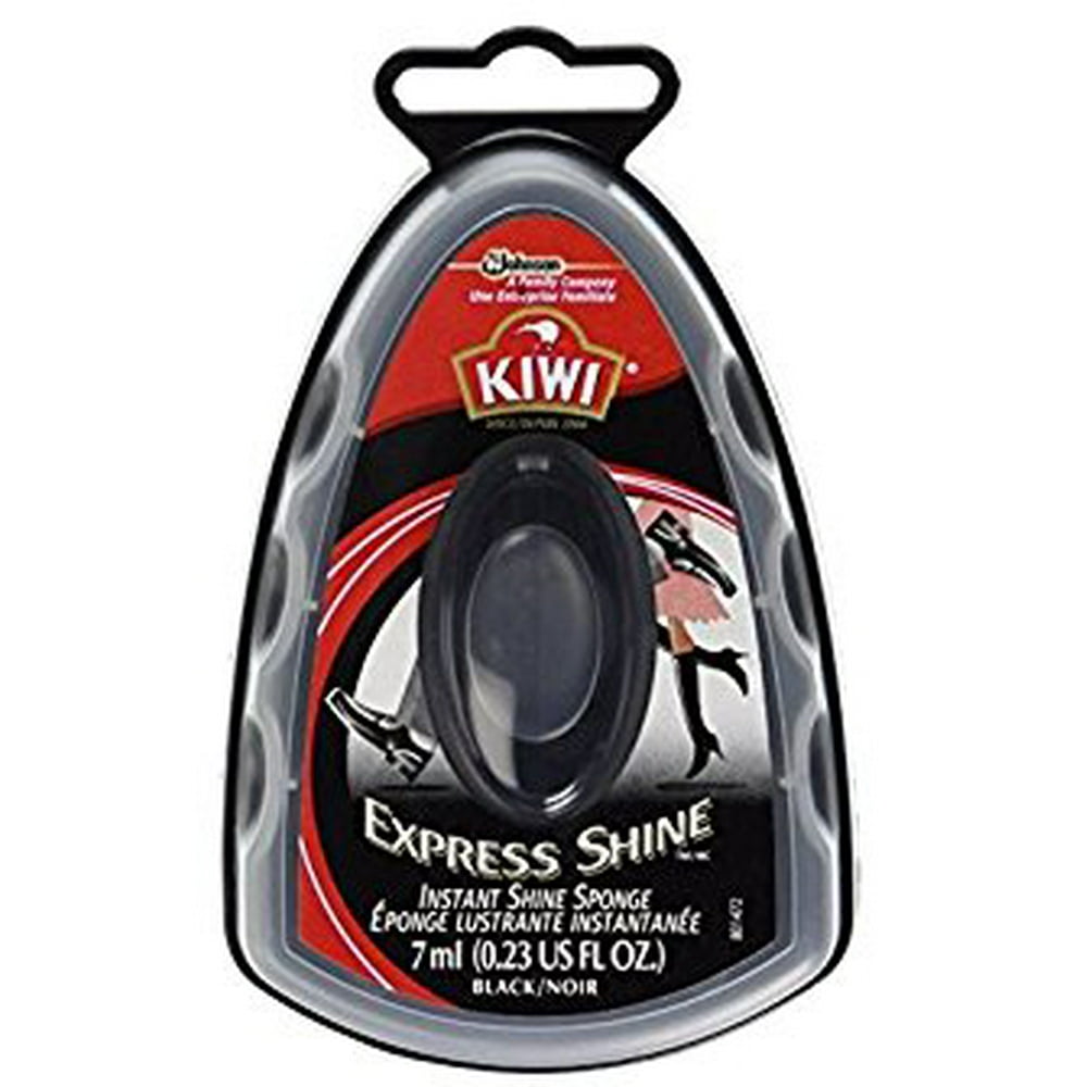 KIWI Express Shoe Shine Sponge - Black, 0.2 oz