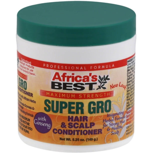 Africa's Best Super Gro Hair & Scalp Conditioner - Maximum Strength, 5.25 oz