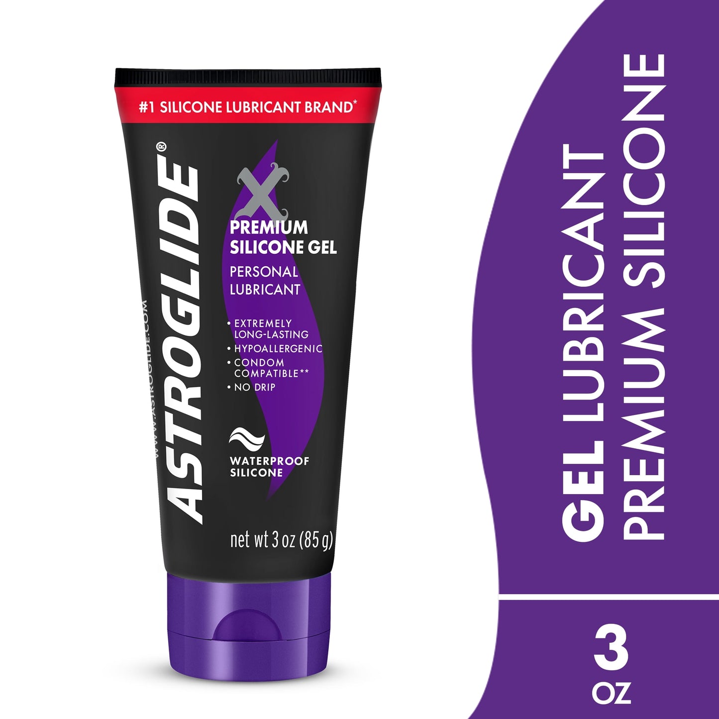ASTROGLIDE X LQ 2.5OZ PREM SIL