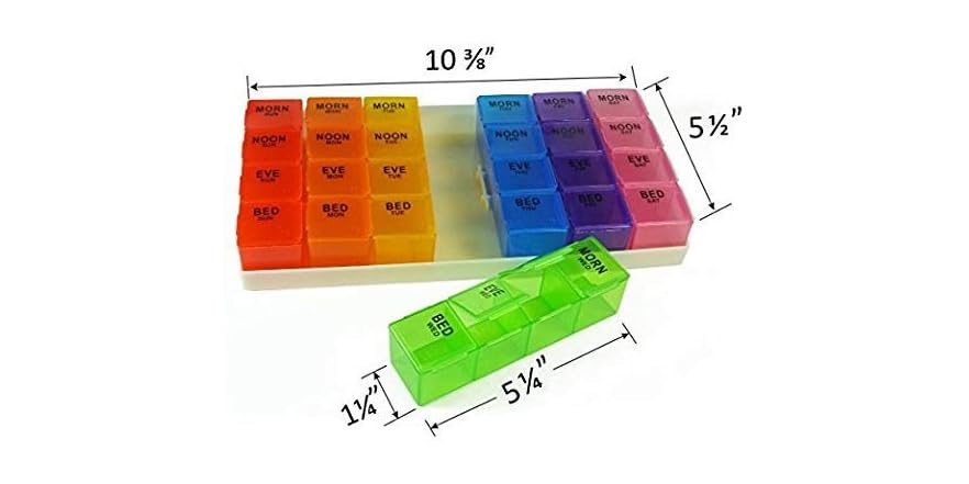 PILL ORGANIZER XL W/SLV
