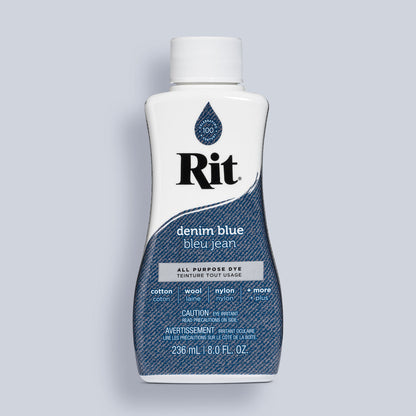 Rit Dye Liquid Denim Blue 8oz