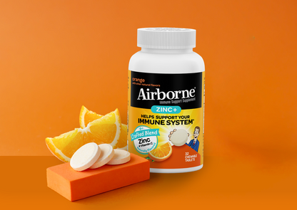 AIRBORNE ZINC CHEWABLE TABLET 32 CT