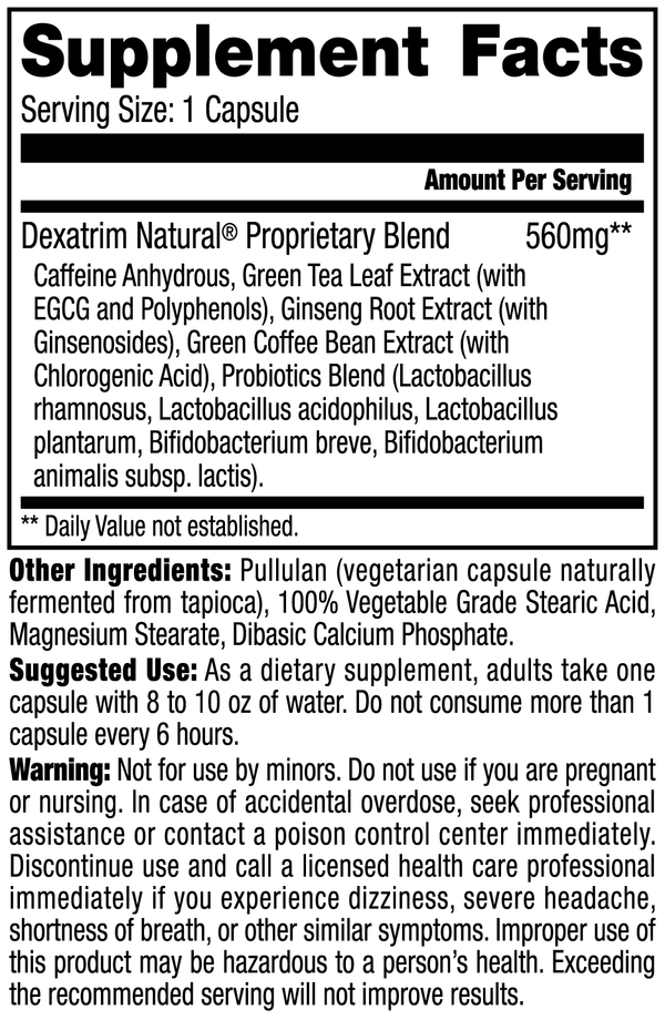 DEXATRIM NATURAL DEXIKETO CP 60