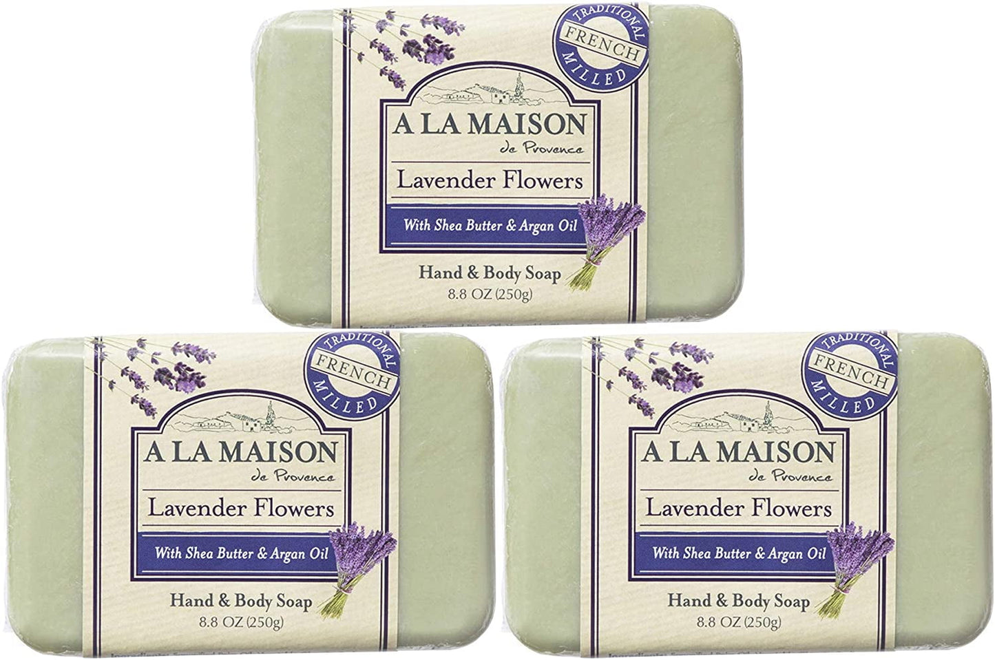 A LA MAISON BAR SOAP,VALUE PK,LAV FLW
