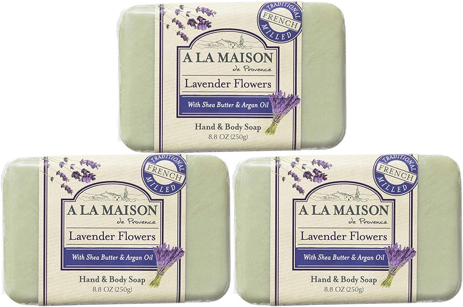 A LA MAISON BAR SOAP,VALUE PK,LAV FLW