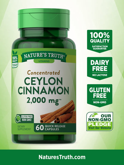 CINNAMON+CHROM 2000MG CAP 60CT NAT BNTY