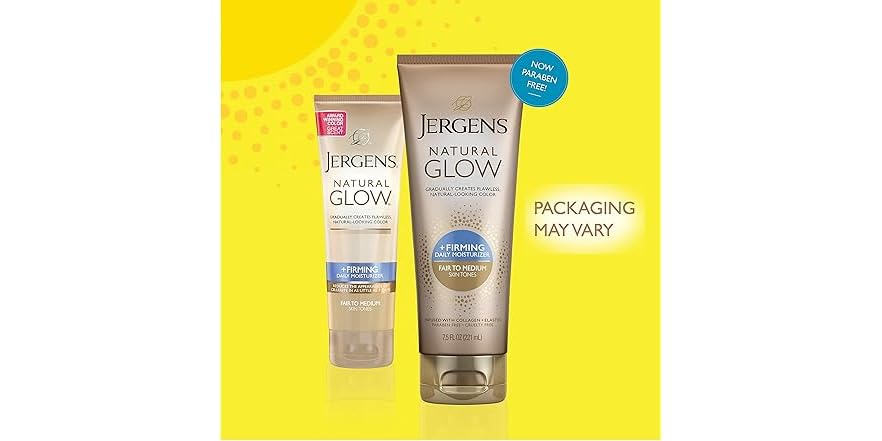 JERGENS NAT GLOW LOTION FIRM FAIR 7.5OZ
