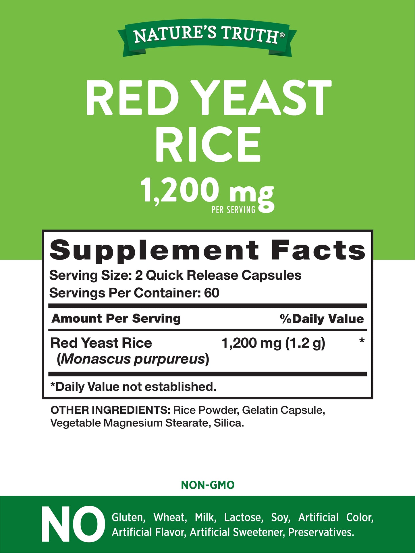 RED YEAST RICE TB 300MG 60