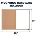 Quartet 17 in. H X 23 in. W Screw-Mounted Combination Bulletin Board & Dry Erase Board