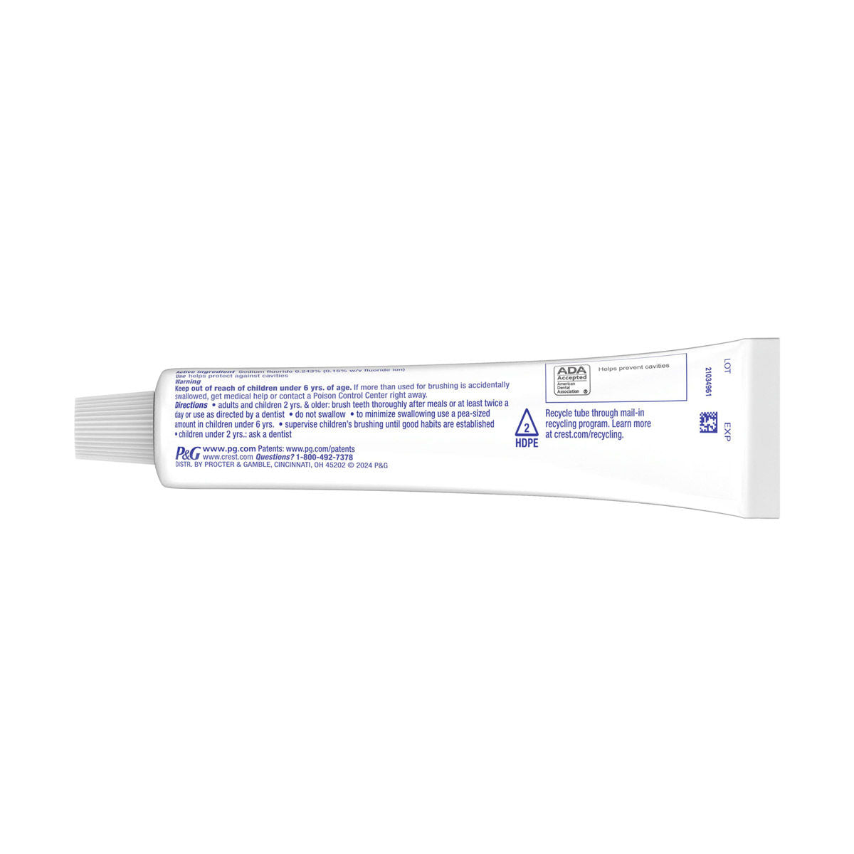 Crest Toothpaste 5.7oz Cavity Protection Plus Cool Mint Gel