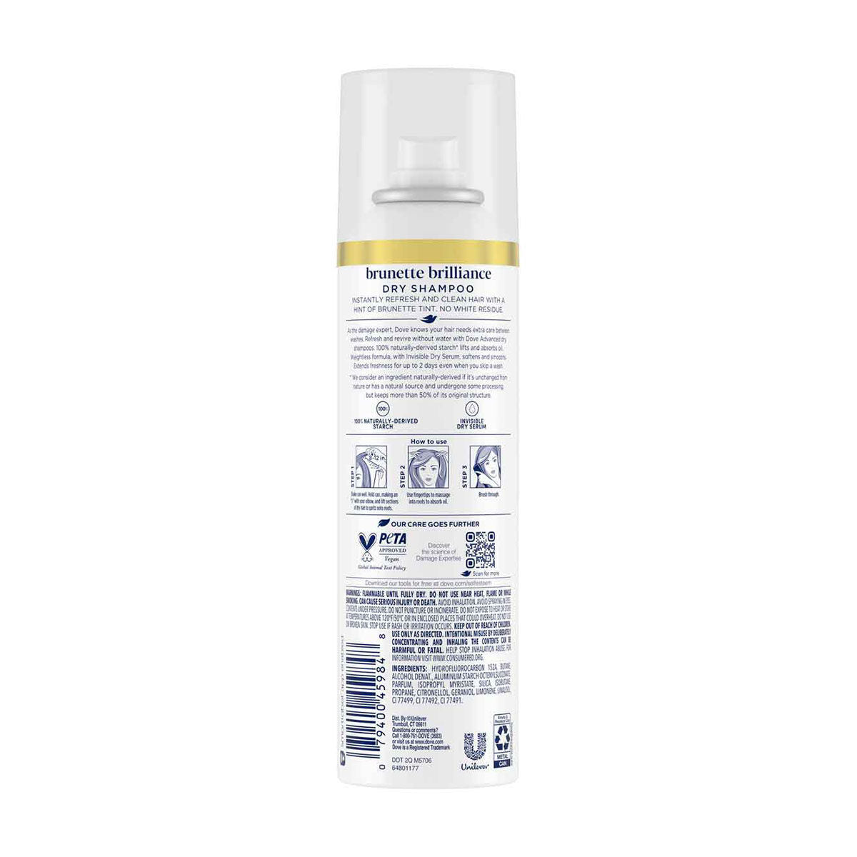 Dove Advanced Dry Shampoo Brunette Brilliance 7.3oz