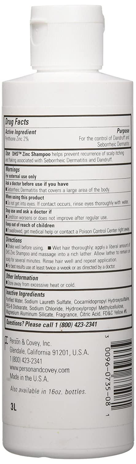 DHS ZINC SHAMPOO 8OZ