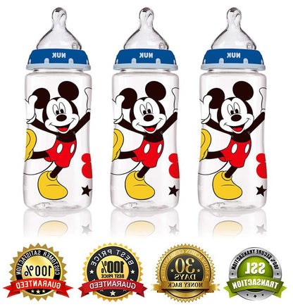 Disney Baby Bottle Mickey & Minnie Mouse Asst 9oz (12in)