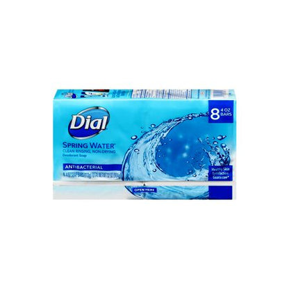 Dial Bar Soap Spring Water 4oz 3 Count Antibacterial