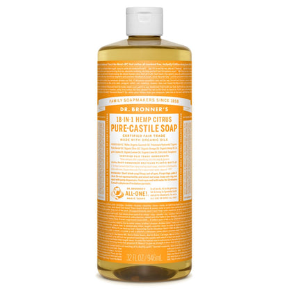 Dr. Bronners Bar Citrus Orange 5oz Soap