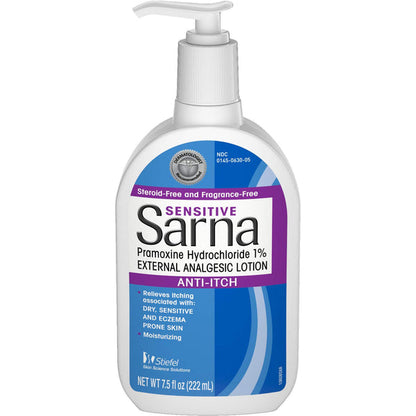 SARNA LOTION SENSITIVE MAX STRGNTH 7.5OZ