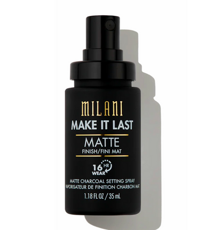 Milani Make It Last Matte Finish Charcoal Setting Spray, 6 oz