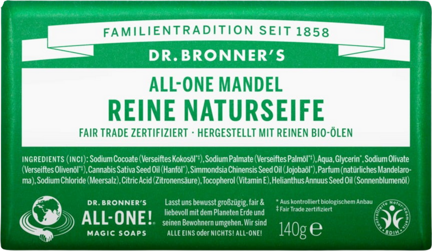 Dr. Bronners Bar Almond 5oz Soap