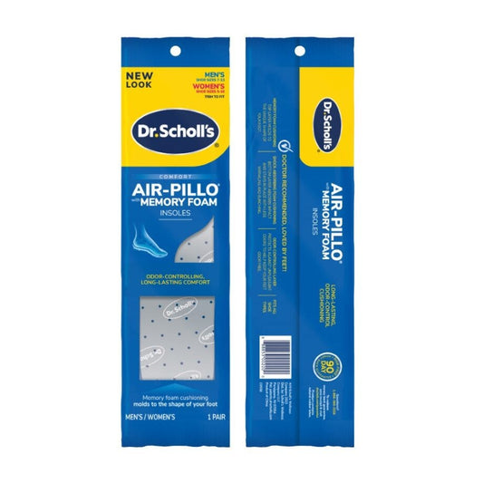 Dr. Scholls Air-Pillo Memory Foam Insoles  (M 7-13/W 5-10)