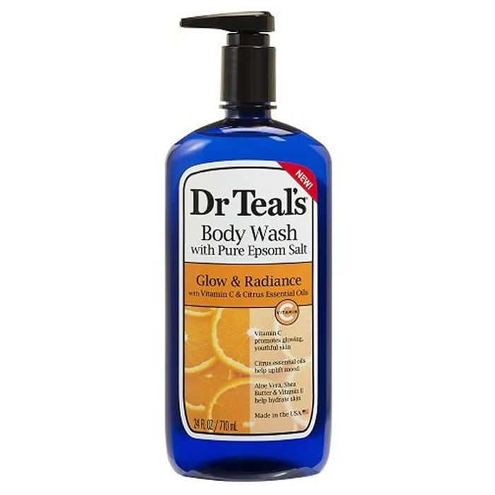 Dr Teals Body Wash Vitamin-C Glow & Radiance 24oz
